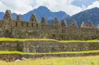 Details of ancient Inca buildings, Machu Picchu, Peru Art Print